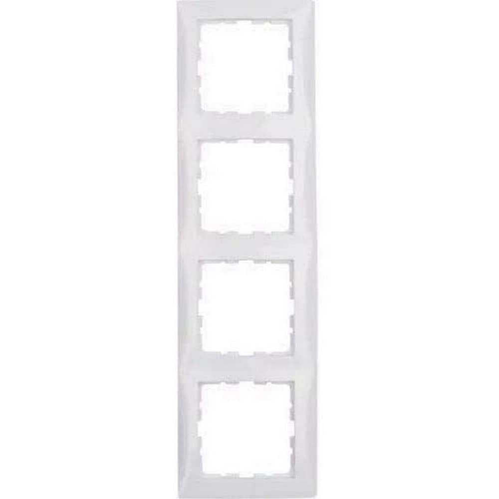 Berker 10148989 Rahmen 4fach S.1 polarweiß, glänzend Mesch Shop Berker 10148989 Rahmen 4fach S.1 polarweiß, glänzend Mesch Shop
